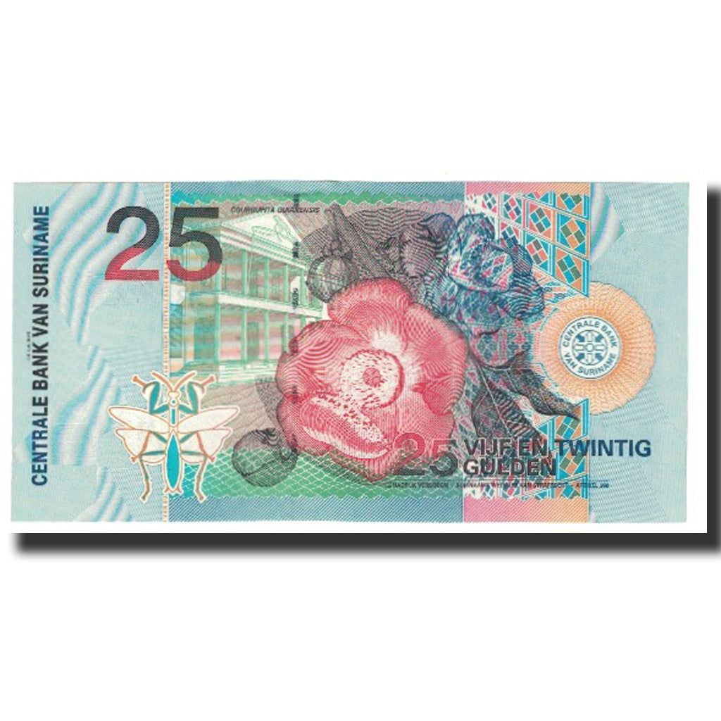Banknote, Surinam, 25 Gulden, 2000, 2000-01-01, KM:148, UNC(65-70)
