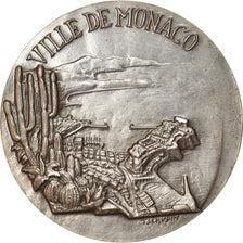 Monaco, Medal, Principauté de Monaco, Geography, Tschudin, MS(63), Silver