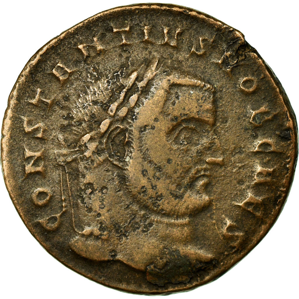 Constantius I, Follis, Ticinum, Copper, EF(40-45), Cohen:264
