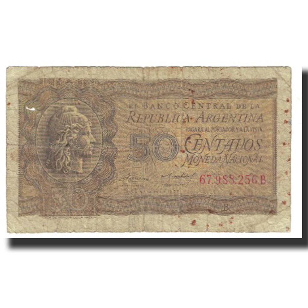 Banconote, Argentina, 50 Centavos, KM:259a, MB