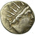Caria, Helios, Drachm, Rhodes, Silver, AU(50-53)
