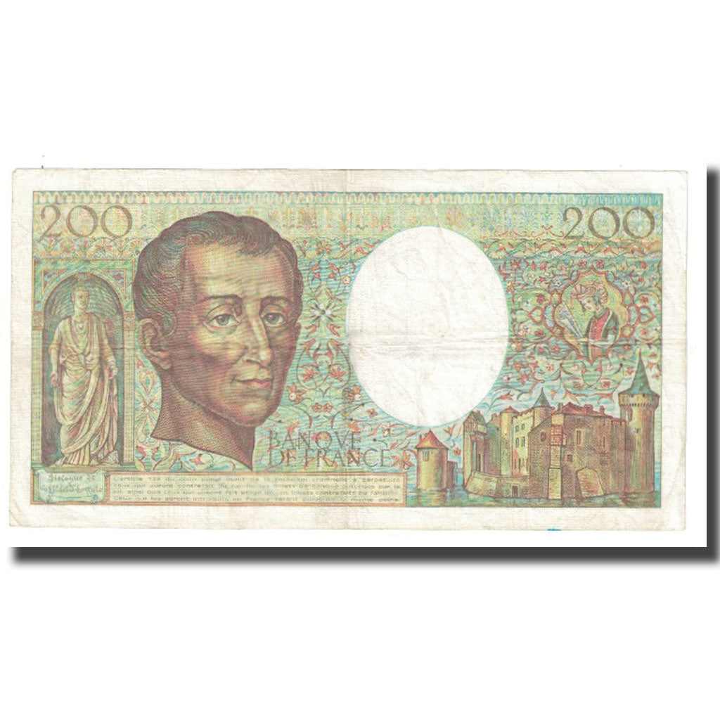 France, 200 Francs, Montesquieu, 1983, BRUNEEL BONNARDIN CHARRIAU, VF(30-35)