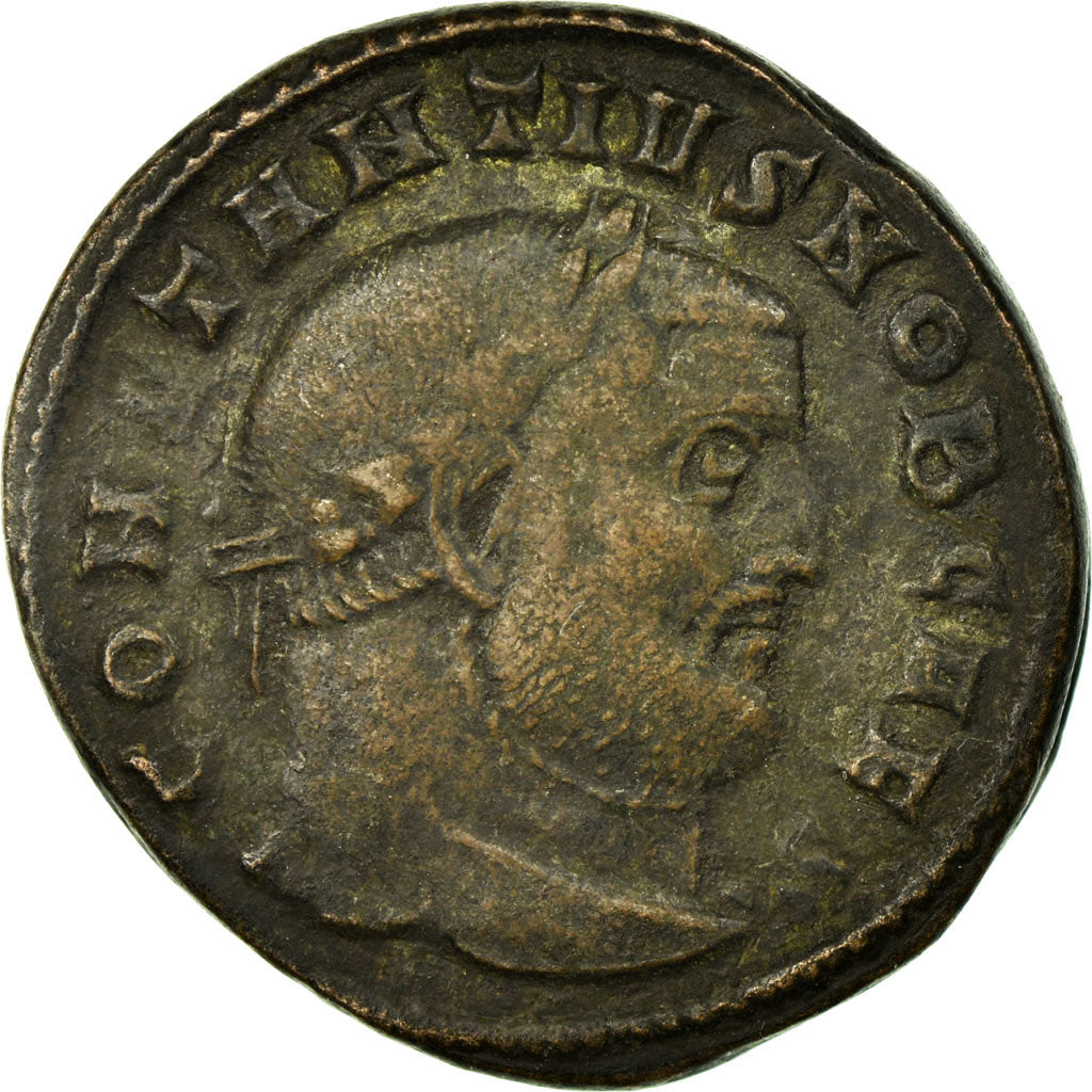 Constantius I, Follis, Ticinum, Copper, AU(50-53), Cohen:264