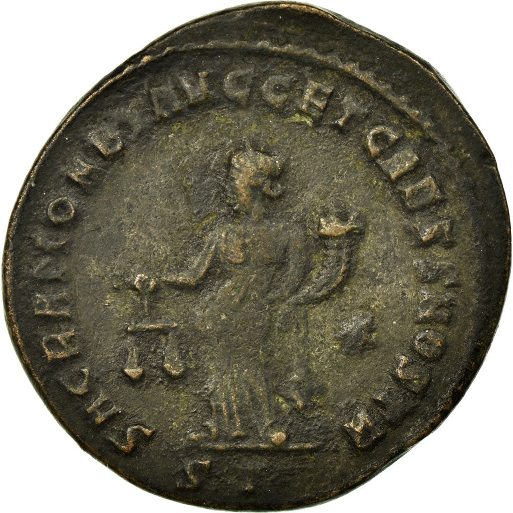 Constantius I, Follis, Ticinum, Copper, AU(50-53), Cohen:264