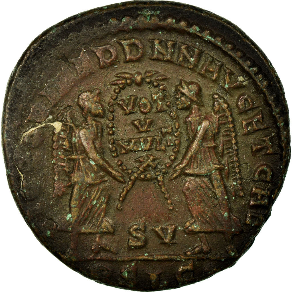 Decentius, Maiorina, Siscia, Copper, EF(40-45), Cohen:21