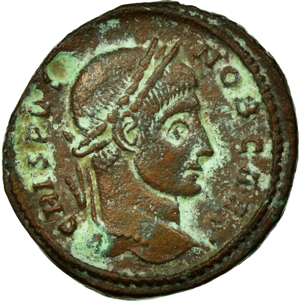 Crispus, Nummus, Arles, Copper, AU(50-53), Cohen:41