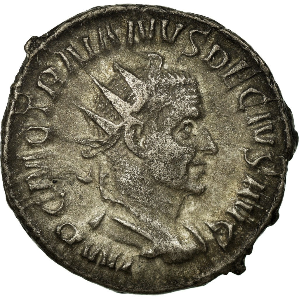 Trajan Dèce, Antoninien, Billon, TTB, Cohen:86
