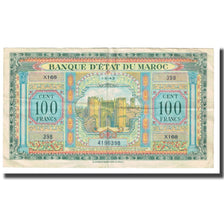 Biljet, Marokko, 100 Francs, 1943, 1943-05-01, KM:27A, TTB