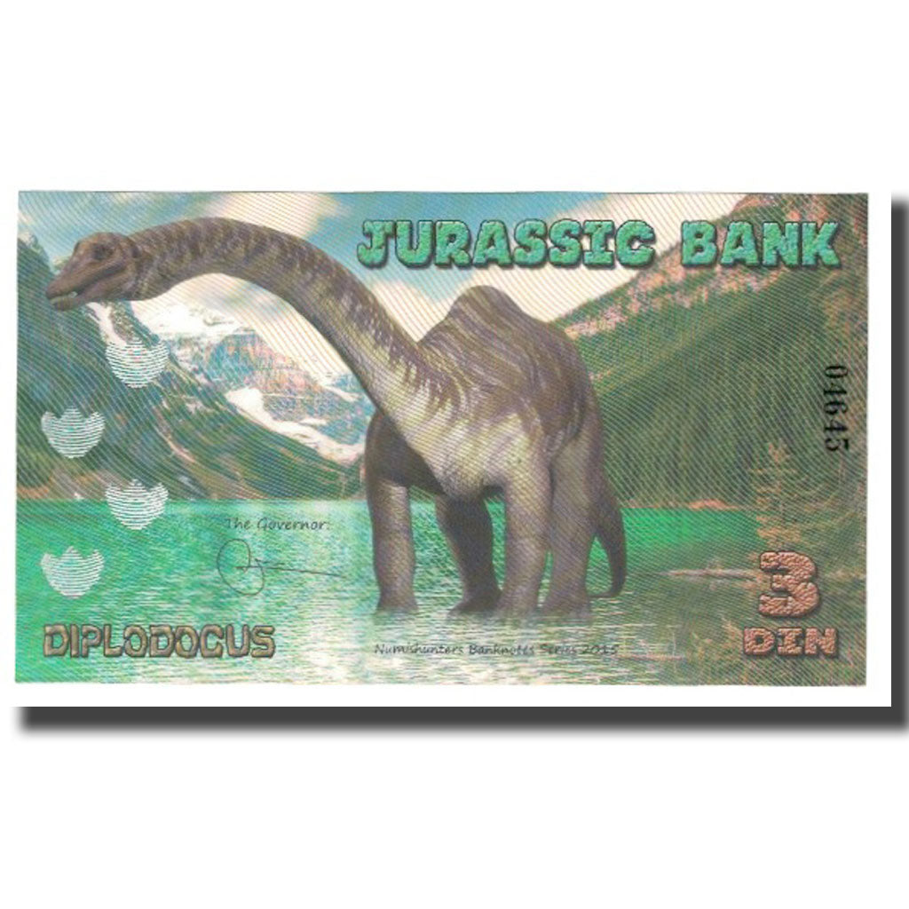 Banknote, Spain, Tourist Banknote, 2015, JURASSIC BANK, UNC(65-70)