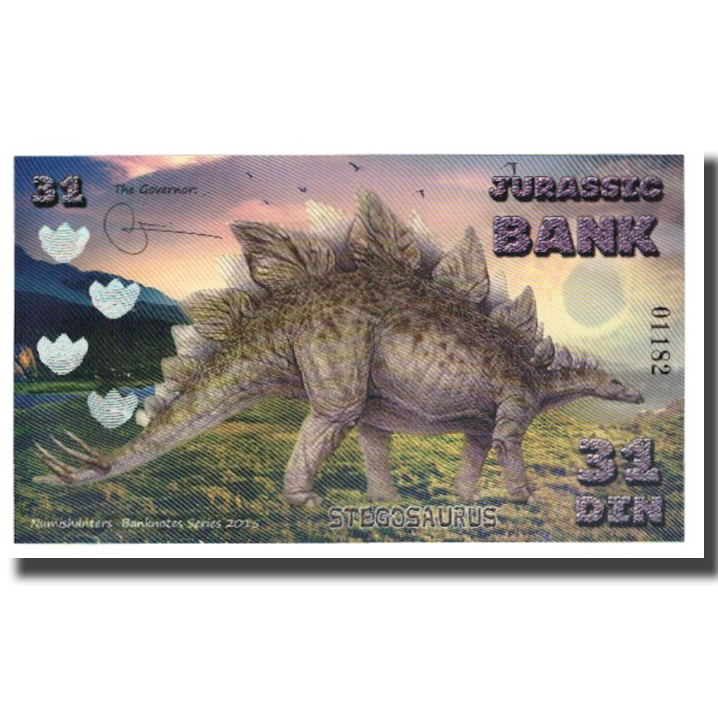 Banknote, Spain, Tourist Banknote, 2015, JURASSIC BANK 31 DIN, UNC(65-70)