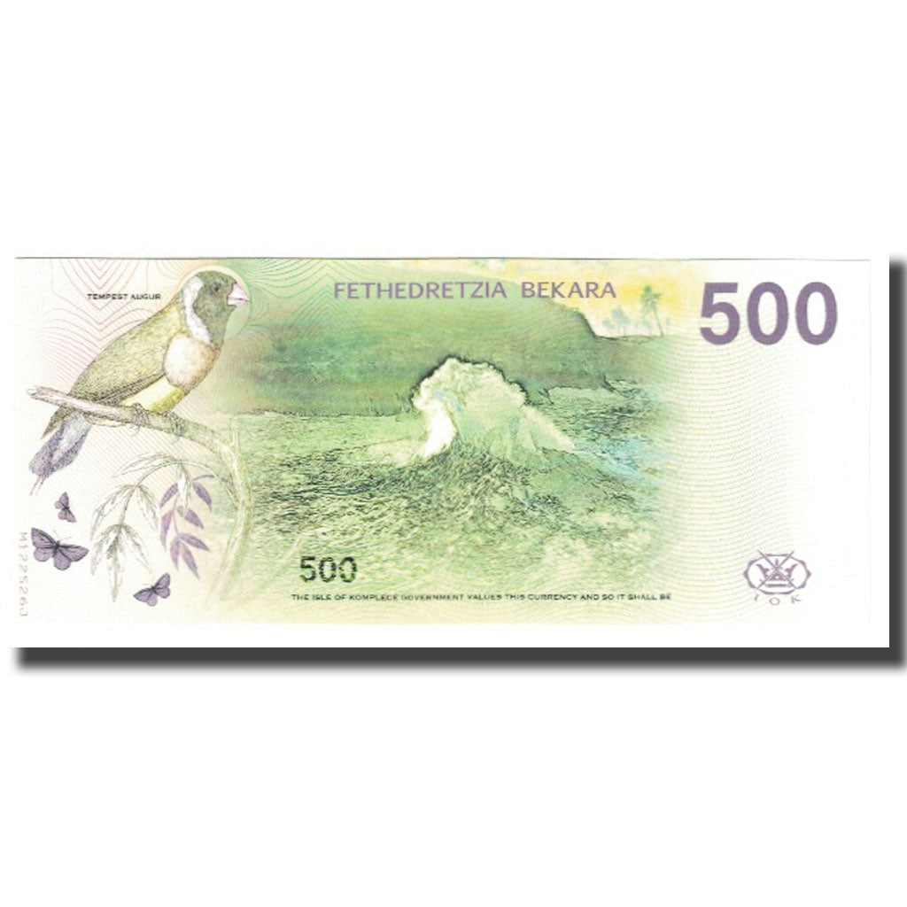 Geldschein, Vereinigte Staaten, Tourist Banknote, 2019, ISLE OF KOMPLECE 500