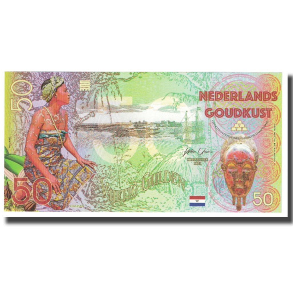 Banknote, Guinea, 50 Gulden, NEDERLANDS GUINEA, UNC(65-70)