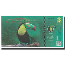 Banknote, Brazil, 3 Dollars, 2016, 2016-04, ATLANTIC FOREST, UNC(65-70)