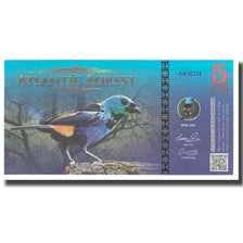 Geldschein, Brasilien, 5 Dollars, 2016, 2016-04, ATLANTIC FOREST, UNZ