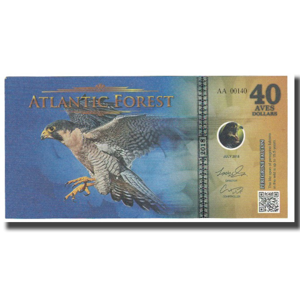 Banconote, Brasile, Dollar, 2018, 2018-07, ATLANTIC FOREST 40 DOLLARS, FDS