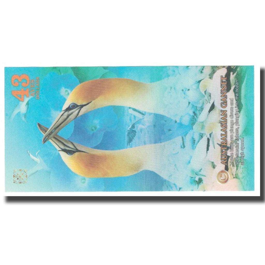 Banknote, Brazil, Dollar, 2019, 2019-08, ATLANTIC FOREST 43 DOLLARS, UNC(65-70)