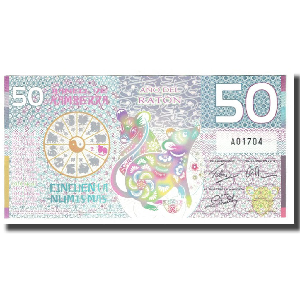 Banknote, Australia, Tourist Banknote, 2020, 50 NUMISMAS, UNC(65-70)