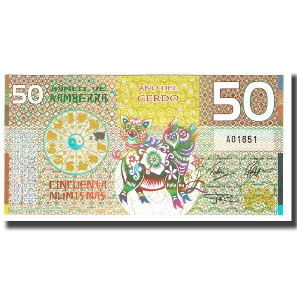 Banconote, Australia, Tourist Banknote, 2019, 50 NUMISMAS, FDS