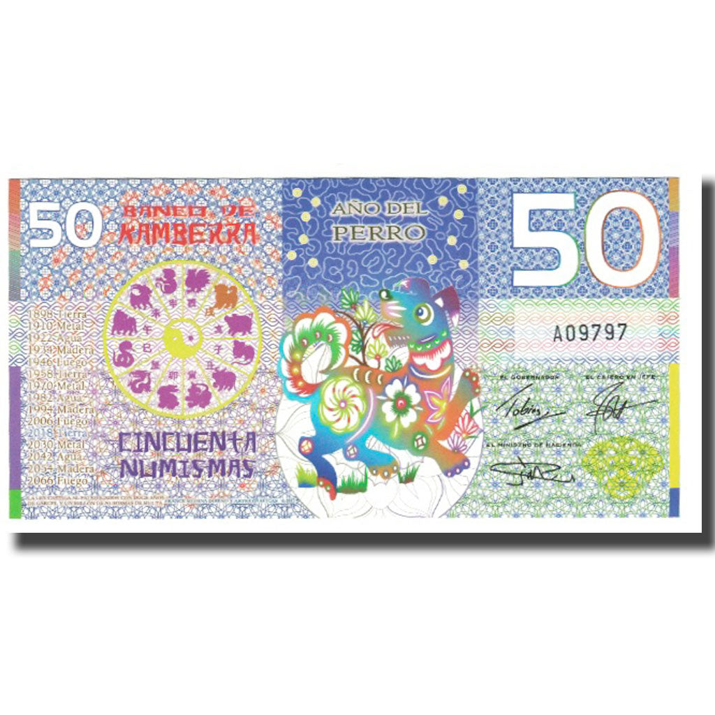 Geldschein, Australien, Tourist Banknote, 2018, 50 NUMISMAS, UNZ