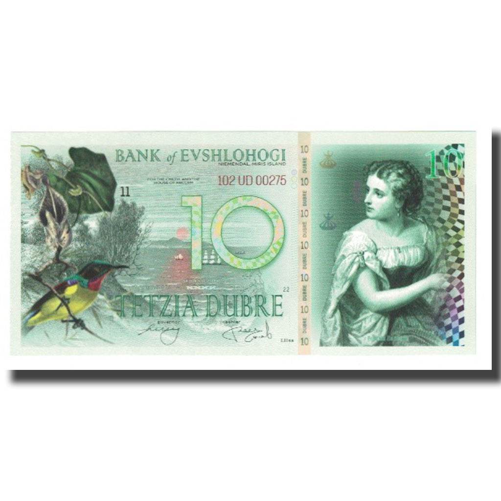 Banknot, Serbia, Tourist Banknote, 2018, Undated, 10 DUBRE BANK OF EVSHLOHOGI