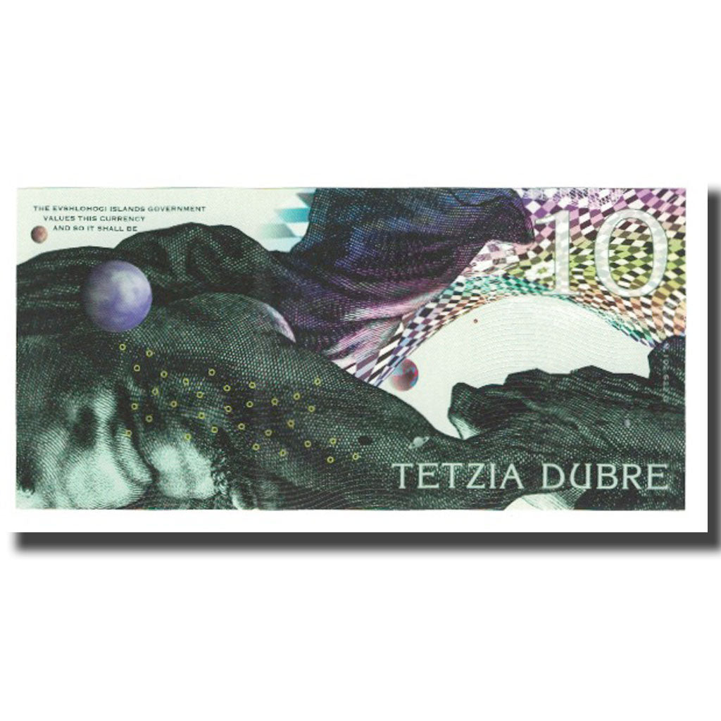 Banknot, Serbia, Tourist Banknote, 2018, Undated, 10 DUBRE BANK OF EVSHLOHOGI