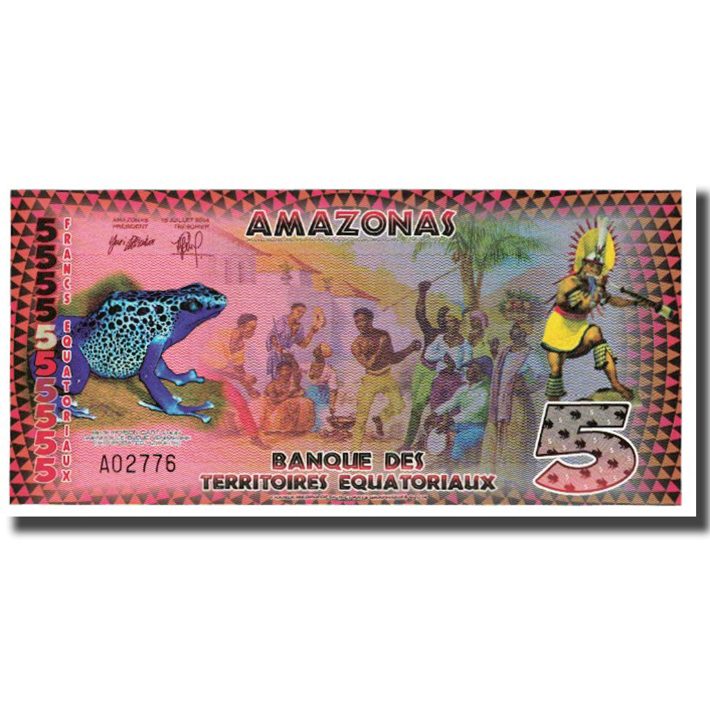 Banknote, Brazil, 5 Francs, 2014, 2014-07-16, AMAZONAS FRANCS EQUATORIAUX