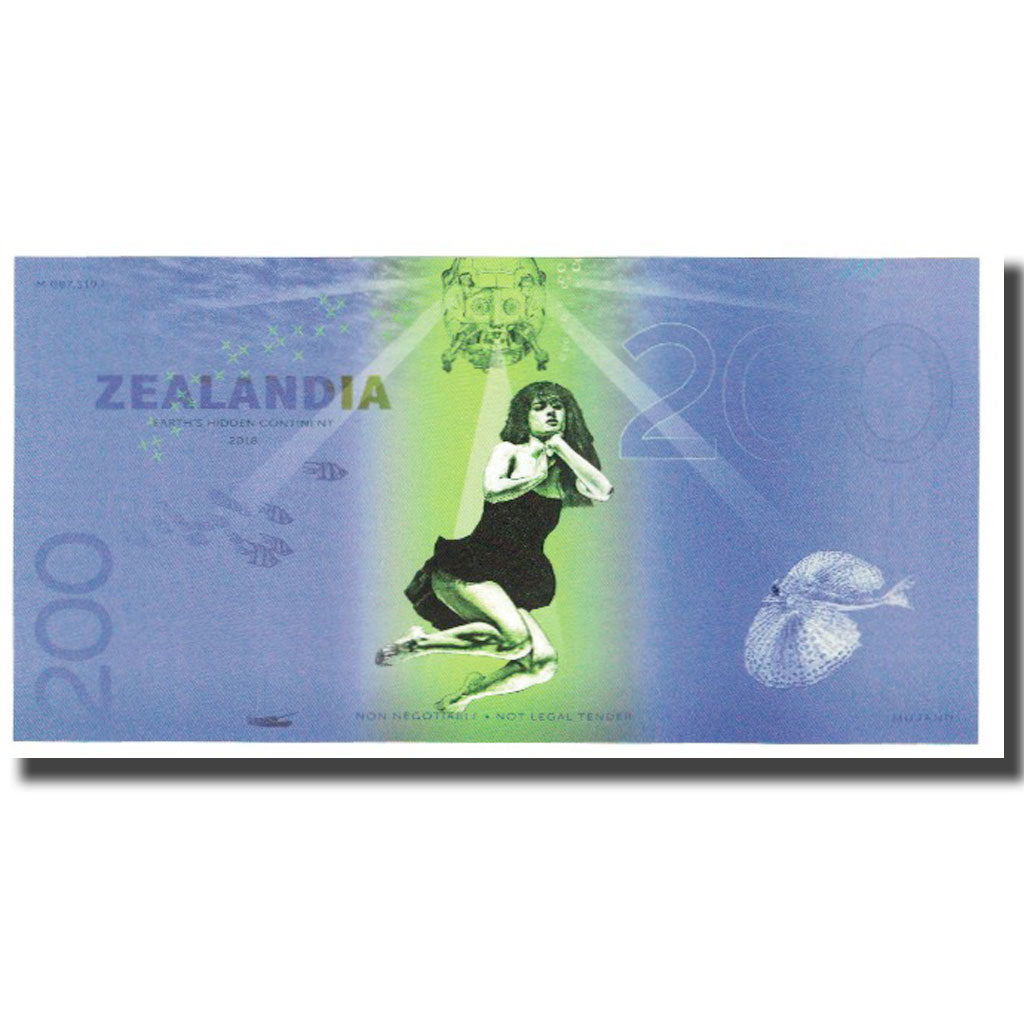 Banknote, Australia, 200 Dollars, 2018, ZEALANDIA TASMANTIS LORD HOWE ISLAND