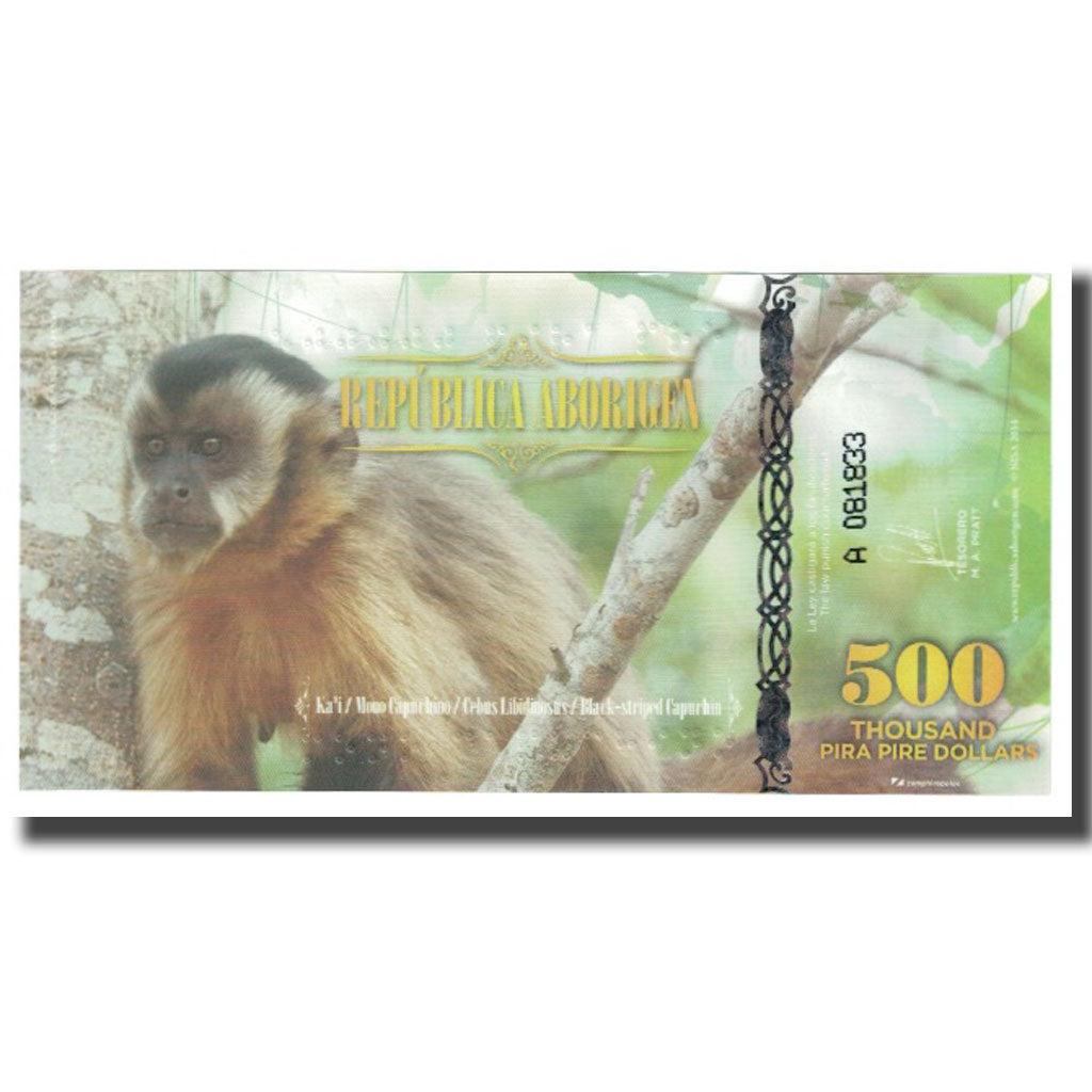 Nota, Austrália, 500 Dollars, 2014, REPUBLICA ARBORIGEN, UNC(65-70)