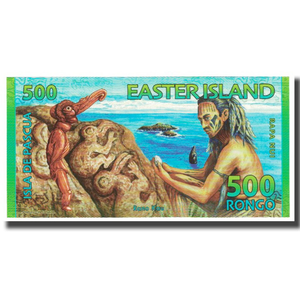 Banknote, Chile, Tourist Banknote, 500 RONGO ISLA DE PASCUA, UNC(65-70)