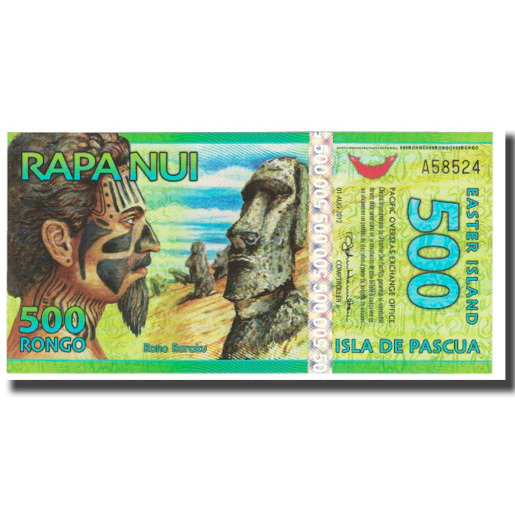 Banknote, Chile, Tourist Banknote, 500 RONGO ISLA DE PASCUA, UNC(65-70)
