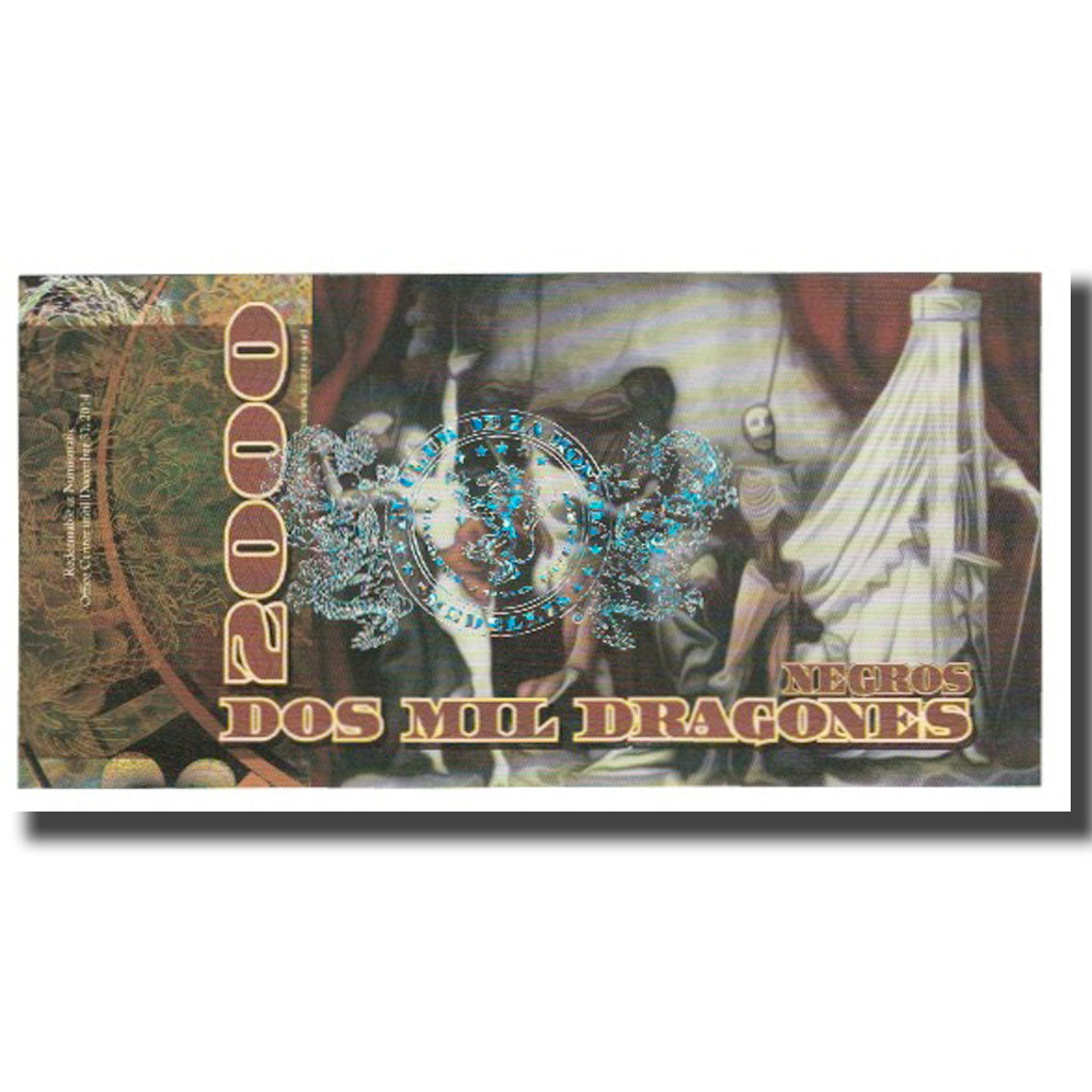 Billet, Colombie, Billet Touristique, 2014, 2014-02-15, 2000 DRAGONES EL CLUB DE