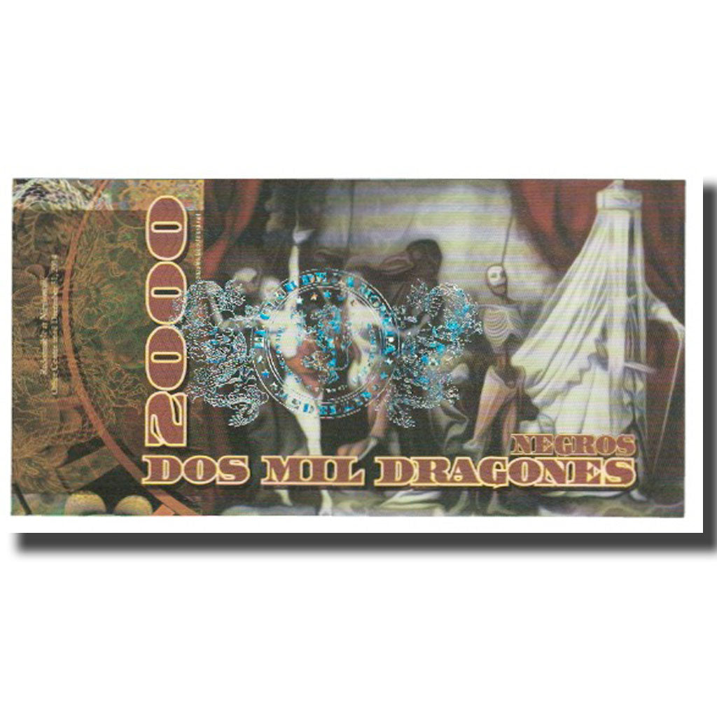 Biljet, Colombia, Tourist Banknote, 2014, 2014-02-15, 2000 DRAGONES EL CLUB DE