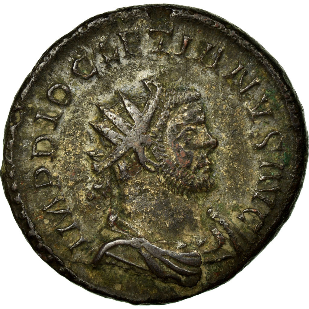 Diocletian, Antoninianus, Lugdunum, Billon, AU(55-58), Cohen:169
