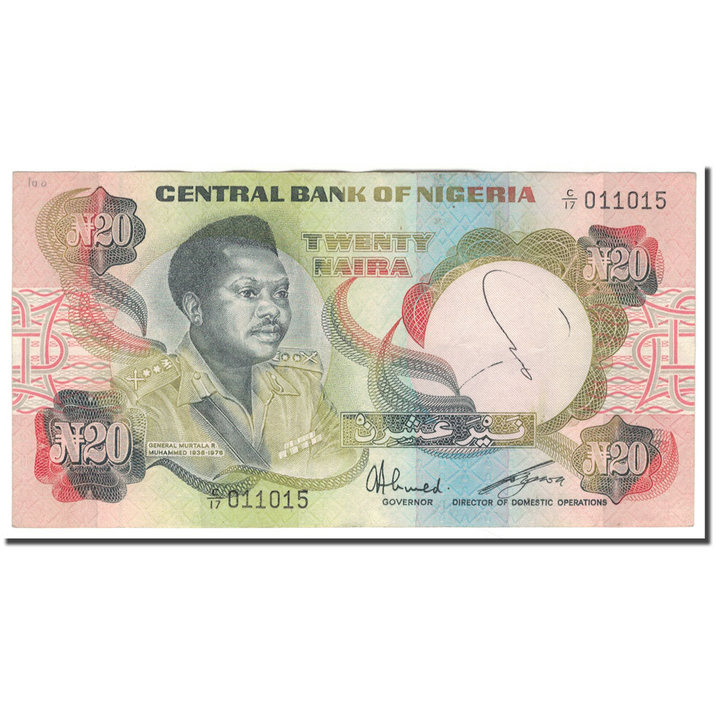 Banknote, Nigeria, 20 Naira, KM:18c, VF(30-35)