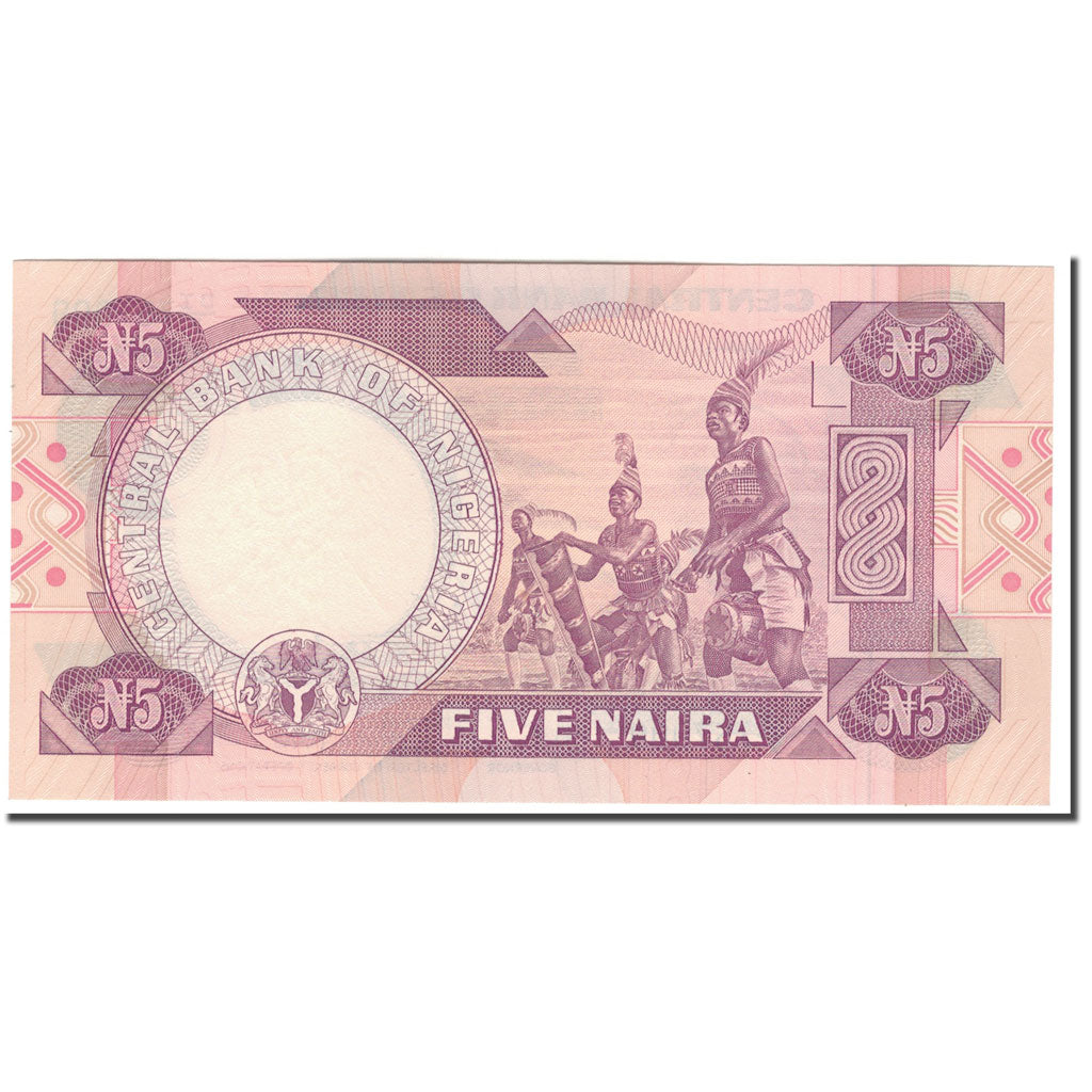 Geldschein, Nigeria, 5 Naira, KM:24c, UNZ