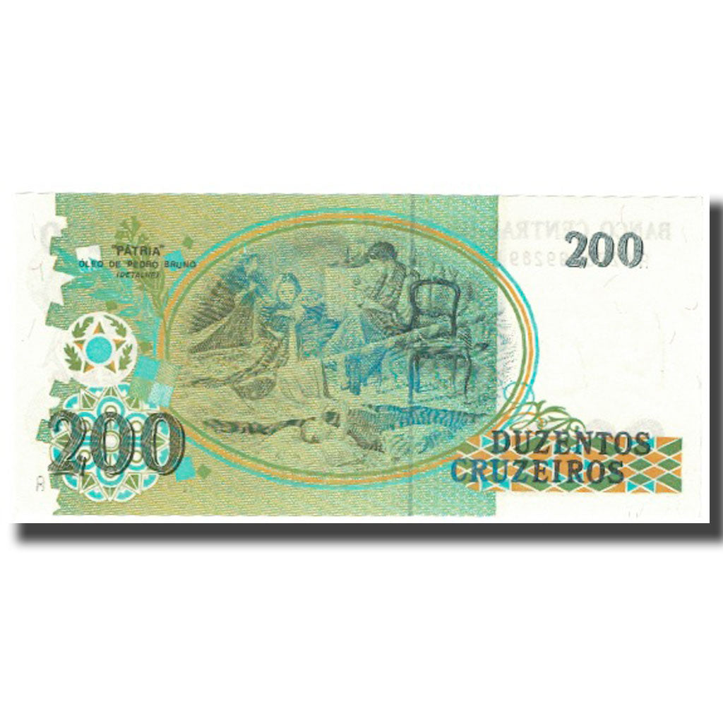 Banknote, Brazil, 200 Cruzados Novos, KM:221a, UNC(65-70)