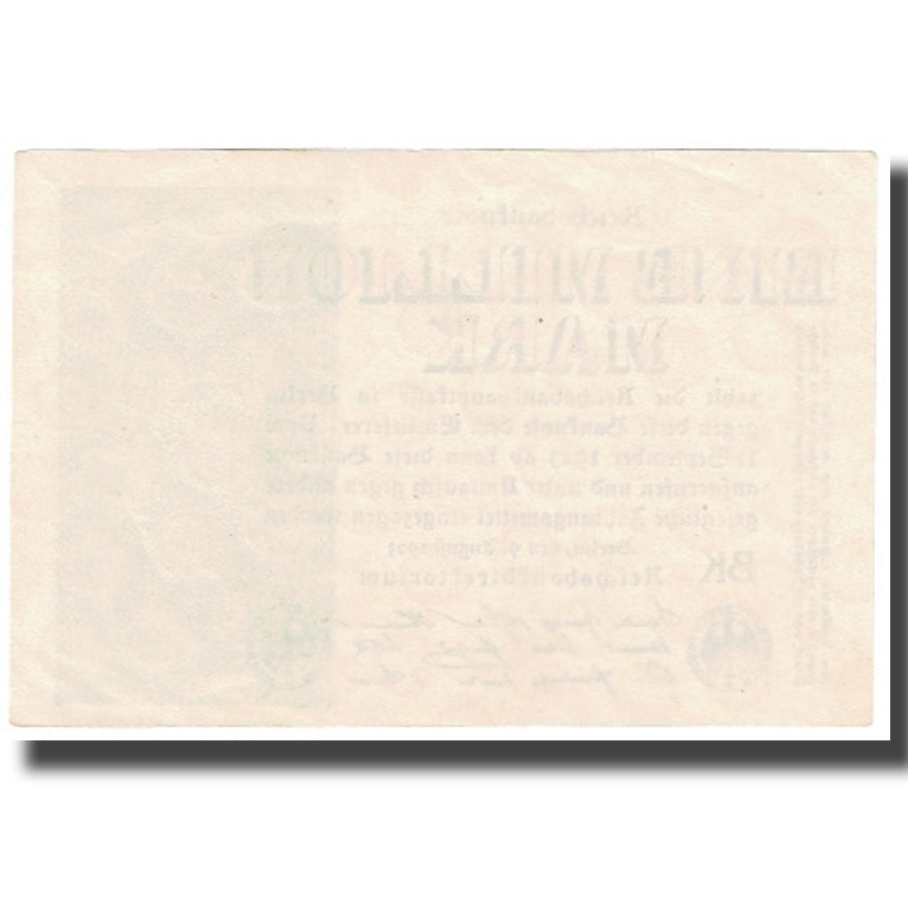 Geldschein, Deutschland, 1 Million Mark, 1923, 1923-08-09, KM:101, UNZ-