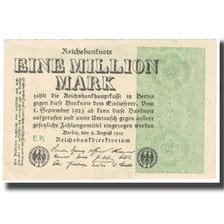 Banknot, Niemcy, 1 Million Mark, 1923, 1923-08-09, KM:101, UNC(63)