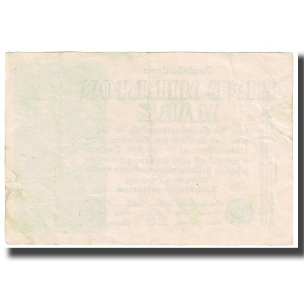 Geldschein, Deutschland, 1 Million Mark, 1923, 1923-08-09, KM:101, UNZ-