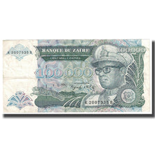 Banknote, Zaire, 100,000 Zaïres, 1992, 1992-01-15, KM:41a, EF(40-45)