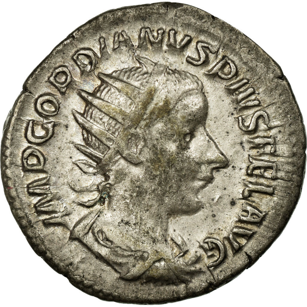 Gordian III, Antoninianus, Billon, AU(50-53), Cohen:50