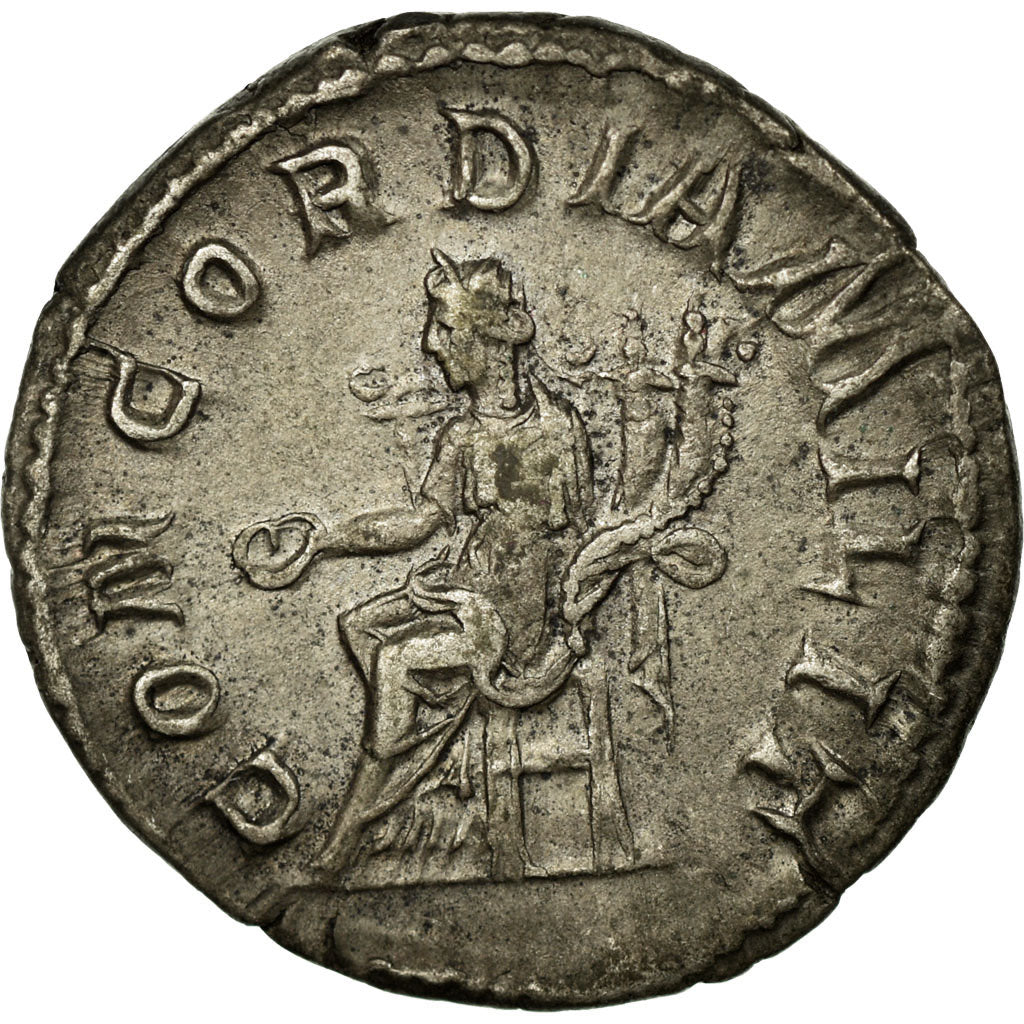 Gordian III, Antoninianus, Billon, AU(50-53), Cohen:50