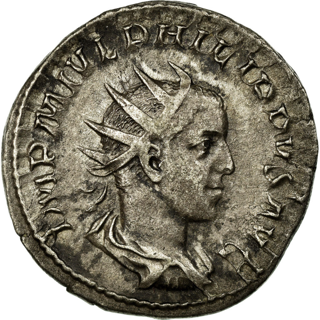 Philip II, Antoninianus, Billon, AU(55-58), Cohen:6