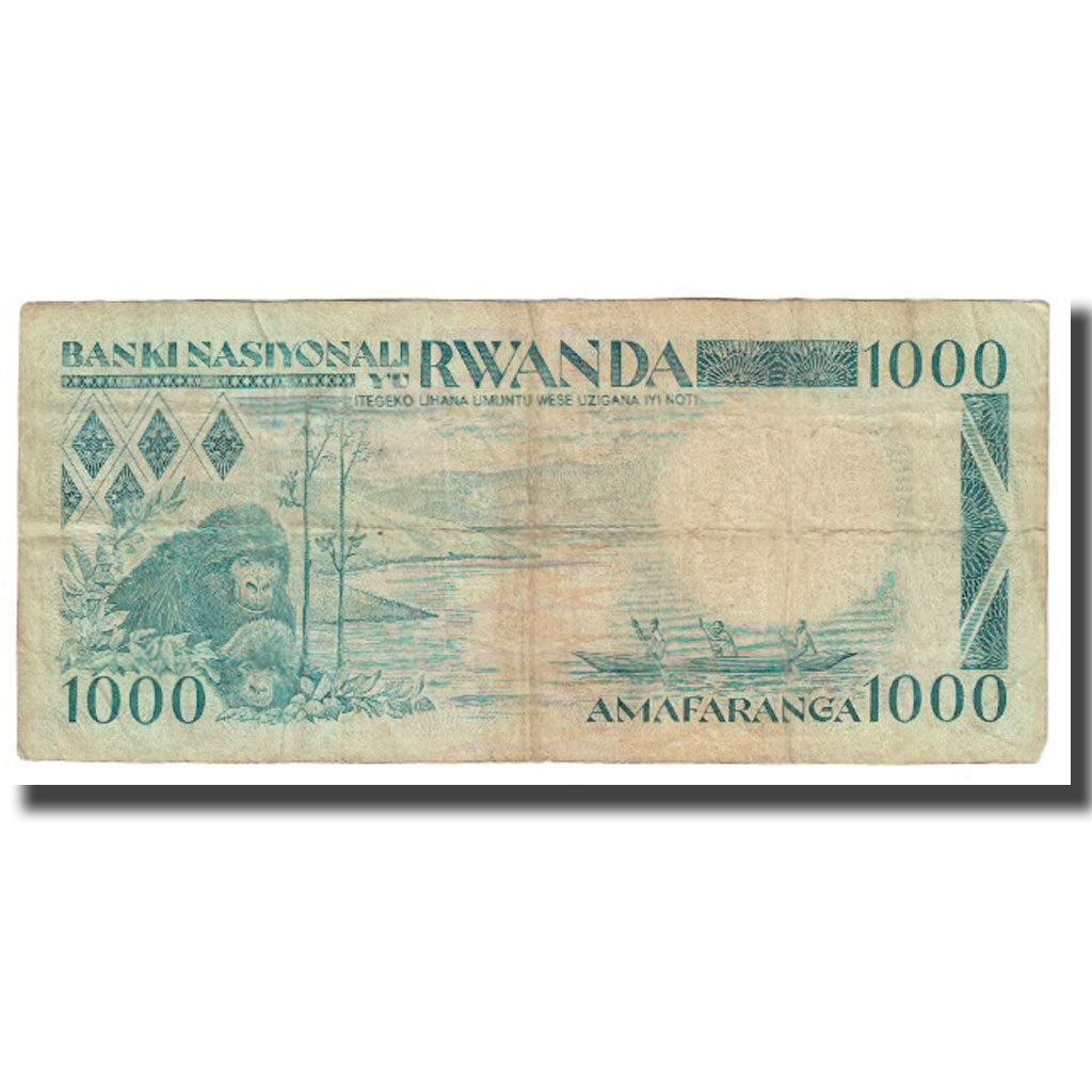 Billet, Rwanda, 1000 Francs, 1988, 1988-01-01, KM:21a, TTB