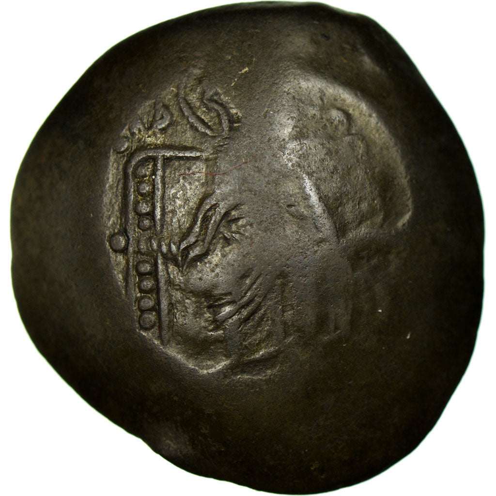 Isaac II Angelus 1185-1195, Aspron trachy, Constantinople, Billon, VF(30-35)