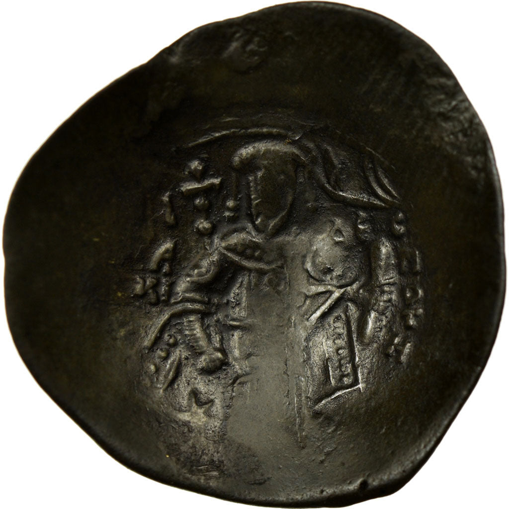 Isaac II Angelus 1185-1195, Aspron trachy, Constantinople, Billon, VF(30-35)