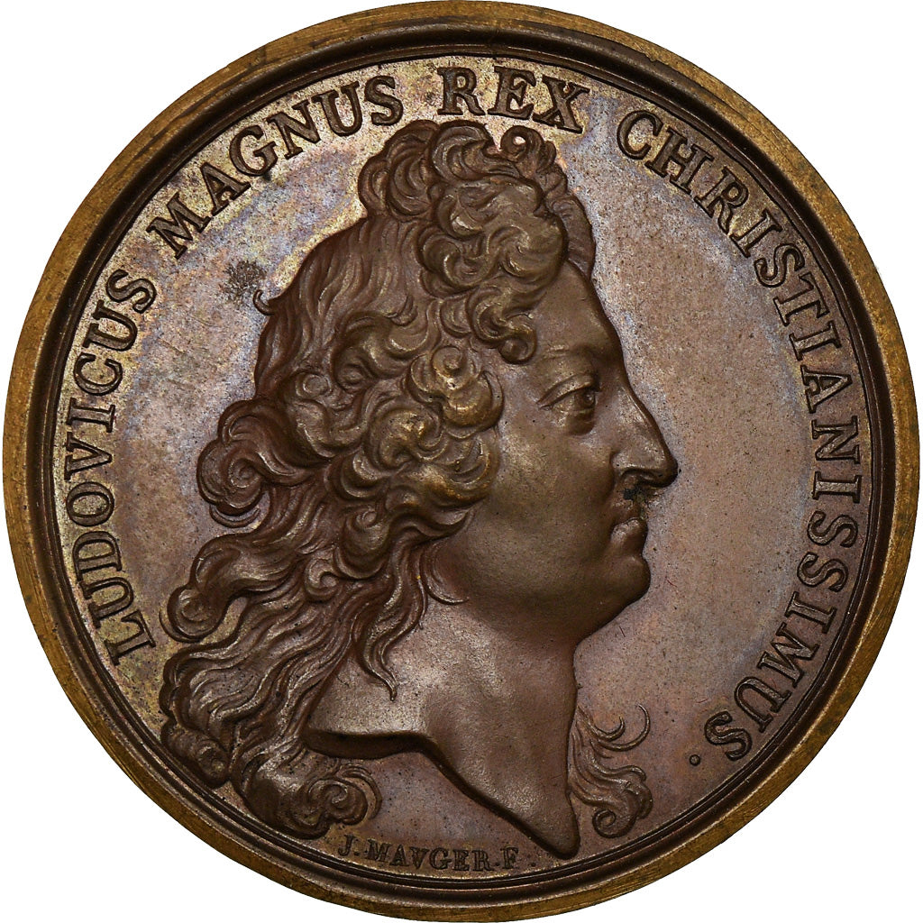France, Médaille, Louis XIV, 1705, Cuivre, TTB+, Divo:299