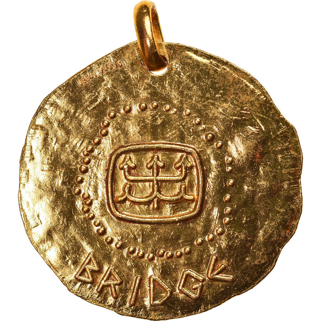France, Medal, Club Méditerranée, Bridge, Sports & leisure, MS(64), Gilt
