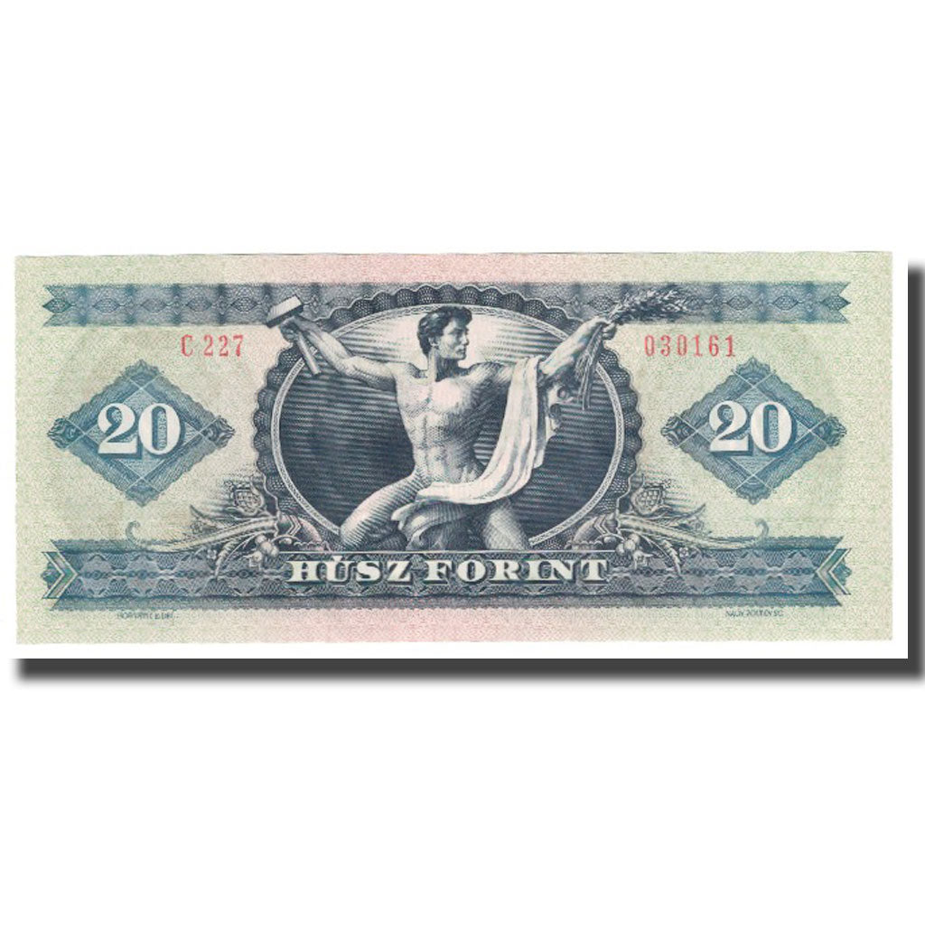 Banknote, Hungary, 20 Forint, 1980, 1980-09-30, KM:165a, EF(40-45)