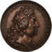 France, Médaille, Louis XIV, 1687, Etain, Mauger, TTB, Divo:219